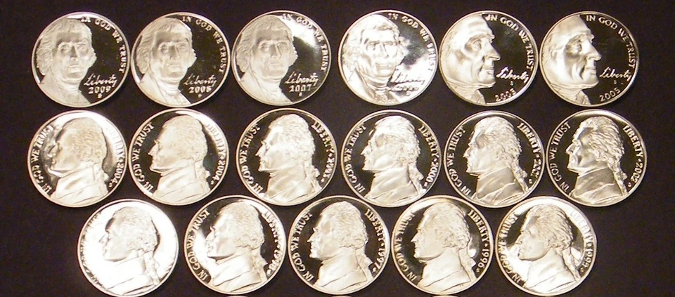 1968-2025-S Jefferson Nickel Choice to Gem Proof Set Run 60 Coin Run US Mint Lot - Image 4 of 4