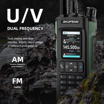 Baofeng Baofeng BF-UV32 GPS Walkie Talkie 10W Long Range Multi Band Bluetooth App 1000 Channels USB-C EU Charge Portable 2-Way Radio