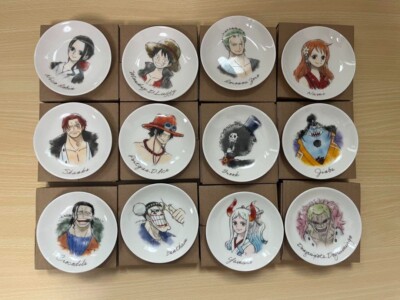 One Piece Vol 100 Anniversary Plate Complete 12 Set White Ichiban Kuji Japan