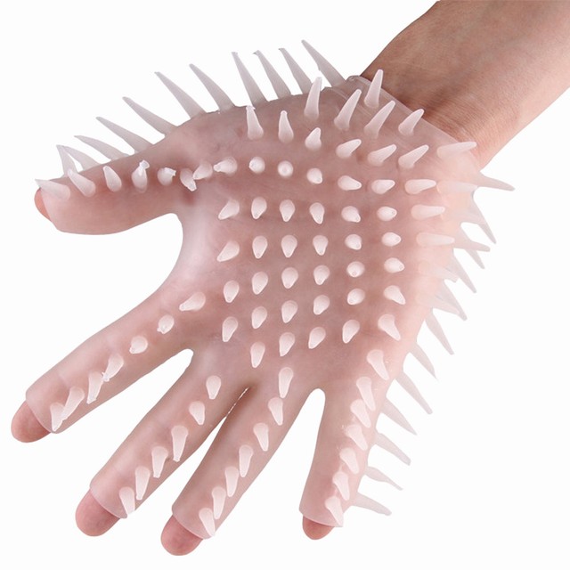 Massage Glove Vibrating Hands Massaging Finger Body Stimulation