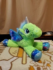 Magical Unicorn Pony Kipp Brothers Approx 16" Green Unicorn Pony Plush 