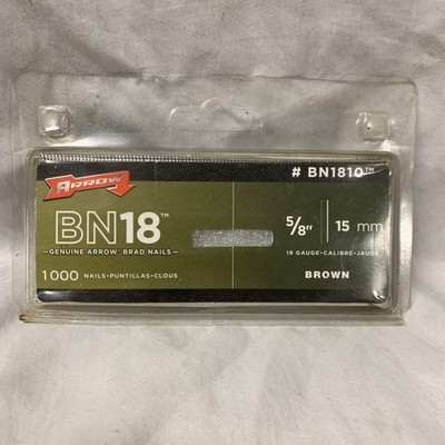 Arrow BN1810CS 18-Gauge Steel Brad Nails for Molding, Cabinets, Framing,