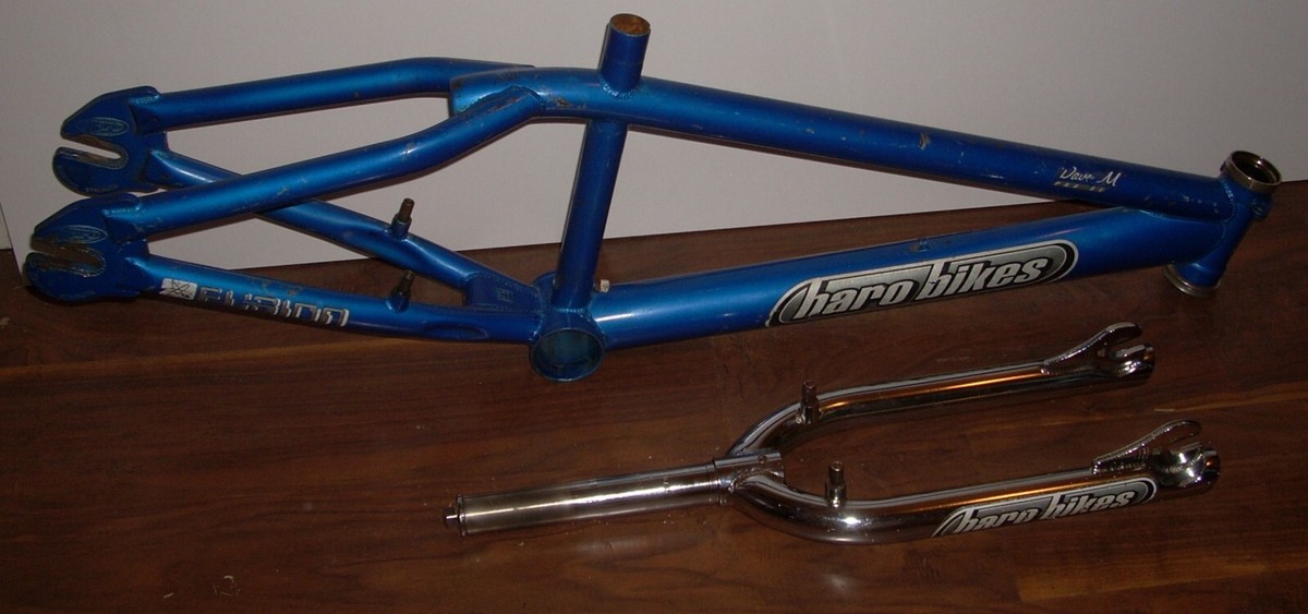 1999 Haro Dave Mirra Pro Frame Fork Set Blue Freestyle Frame 20