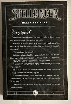Helen Stringer SPELLBINDER by Helen Stringer RARE Pre-Release 1st Edition Oct 2009 ...