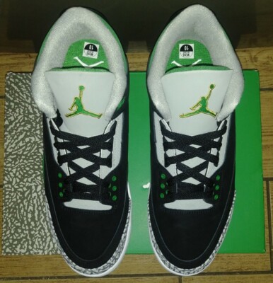 Air Jordan 3 Retro 'Pine Green' Black/Pine Green-Silver-White