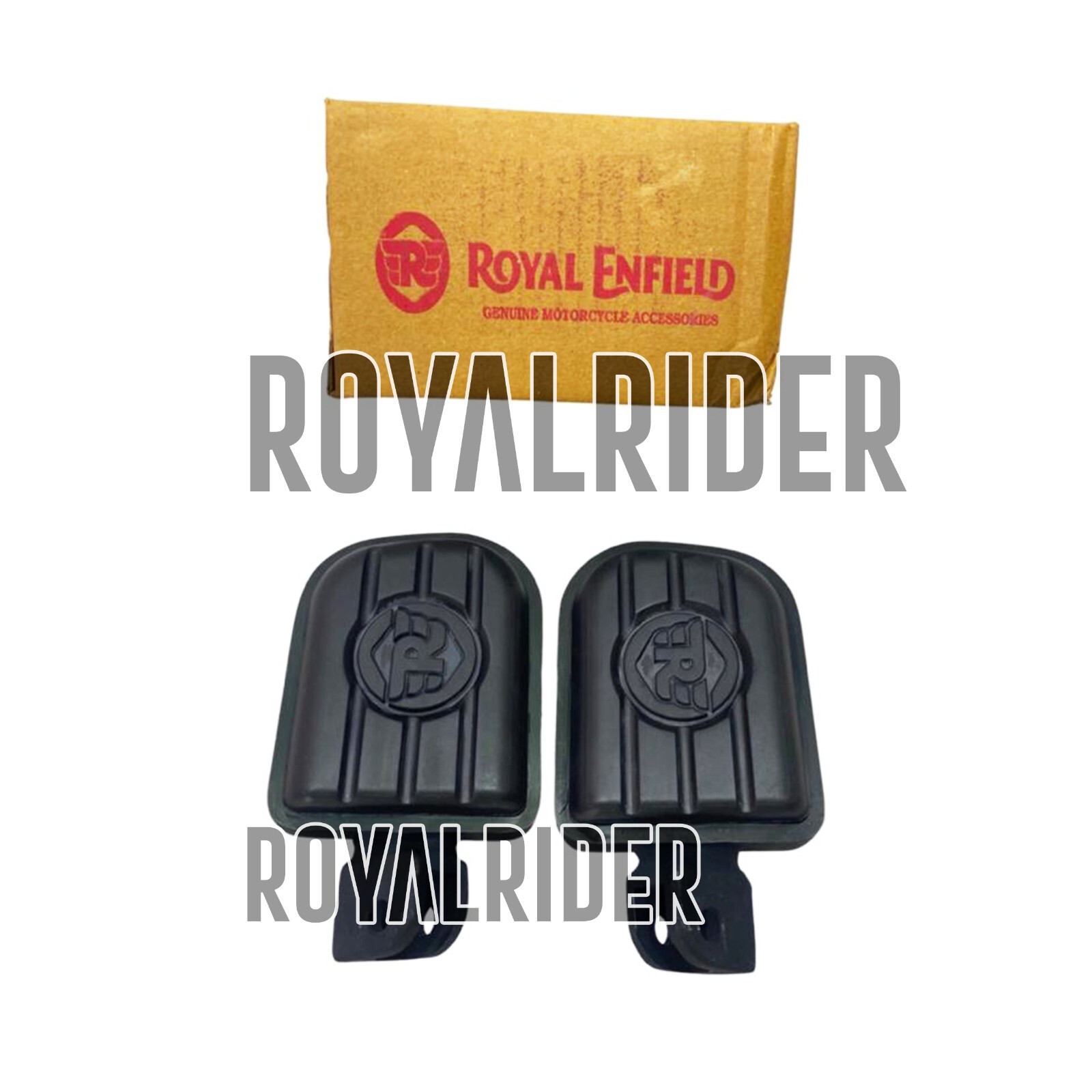 Royal Enfield "SUMP GUARD & BACKREST & FOOTPEGS & AIRFLY EG BLACK For