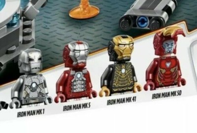 lego iron man hall of armor minifigures
