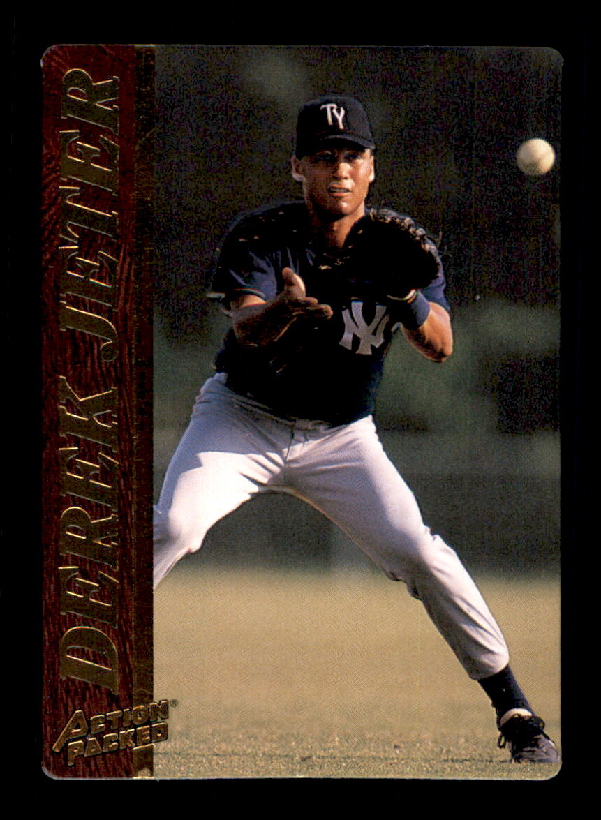 1995 Action Packed #10 Derek Jeter - Crease Free