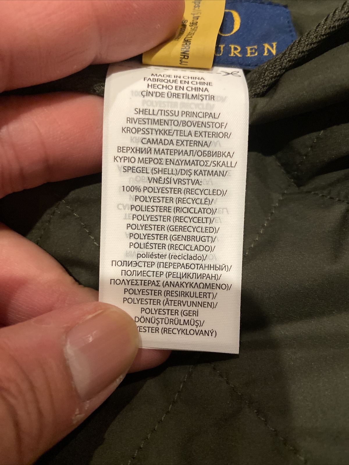 Polo Ralph Lauren Beaton Water Repellent Quilted Jacket Sz L BNWT Men’s