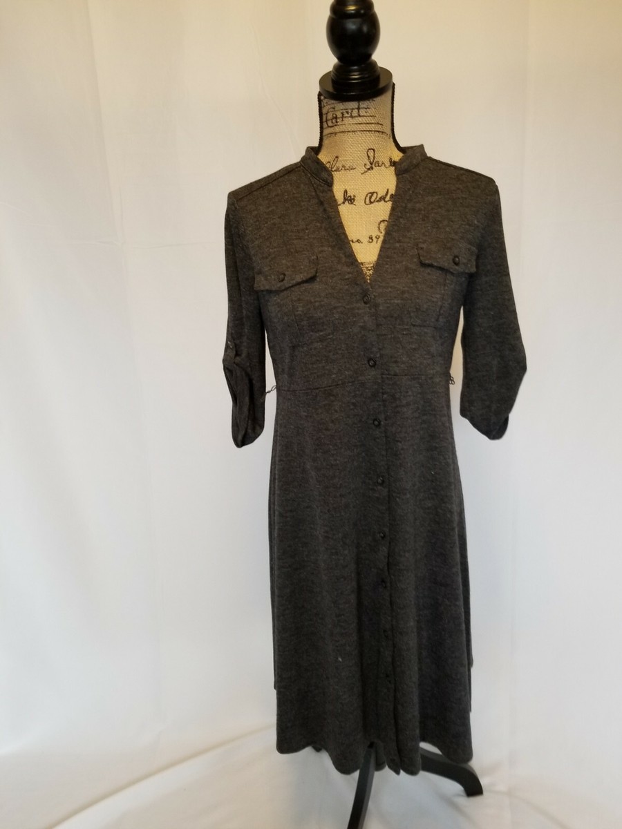 slim fit dress slacks Ann Taylor Loft Gray Dress Pants main image 1