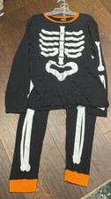PJs & Presents Mens Halloween Pajama Set New Skeleton Bones XL