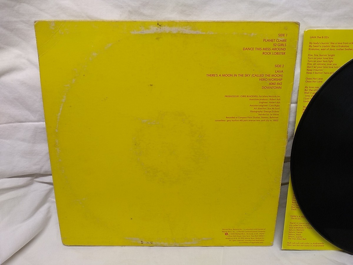 B-52's Self-Titled Vinyl LP Warner Bros. Records BSK 3355