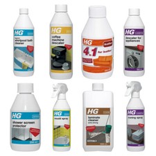 HG Mould Spray Laminate Cleaner 4-in-1 Leather Cleaner Shower Screen Protector