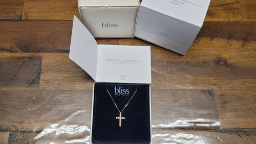 Bliss By Damiani 18k Solid 🌹 Gold and Natural White Diamond Necklace - Picture 10 of 13