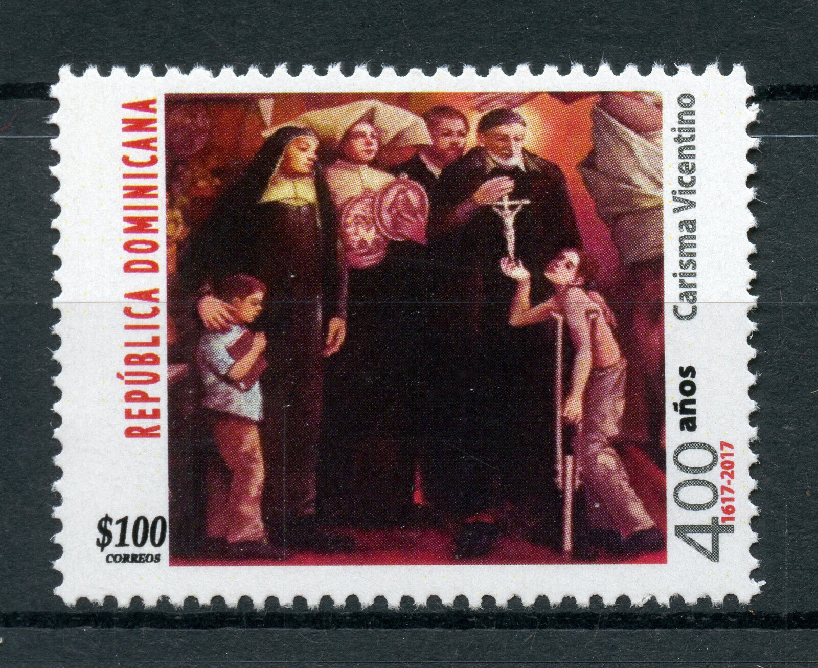 Dominican Rep 2017 MNH Vincentian Charism 1v 400 Rel Max 68% OFF Set Art Yrs Spring new work