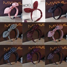 Women Bow Widened Headband Fabric Big Ribbon Hairbands Girl Fashion Headwear 1Pc