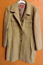 Vintage Esprit Camel Pea Coat Size Xl Minimalist Luxe