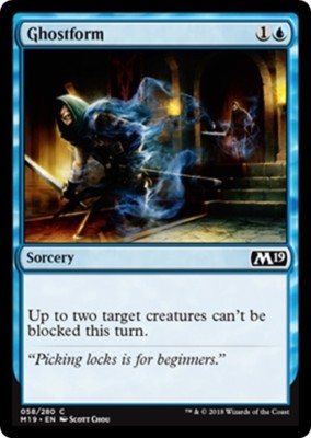 GHOSTFORM ~mtg NM-M M19 Magic 2019 Com x4