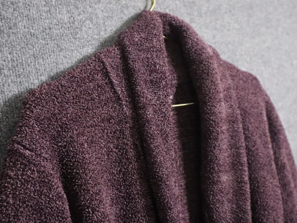 Barefoot Dreams Robe Women 1 Purple Cozy Chic Heathered Microfiber Lounge Travel - Image 2 of 4