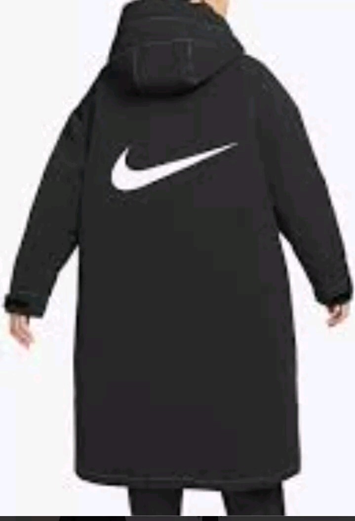 SACAI X NIKE Piumino Nike Storm Fit nero lungo donna medio P2P 26 pollici