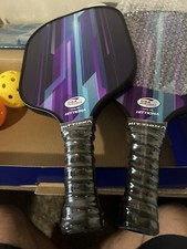 Pickle Ball Set With Case Laxvigor 2 Paddles, 4 Balls NEW OPEN BOX