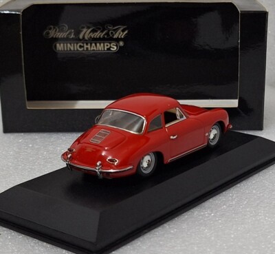 Porsche 356 B Miniature Record 1/43 - Montage D'usine, Vert Doré Métallisé, Boîte D'origine