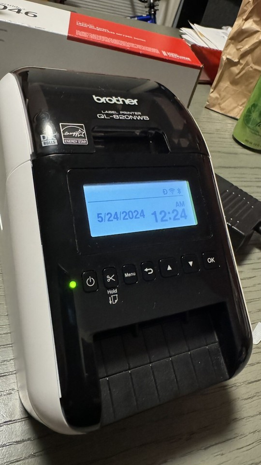 Brother QL820NWB Direct Thermal Label Printer White/Black 12502647485