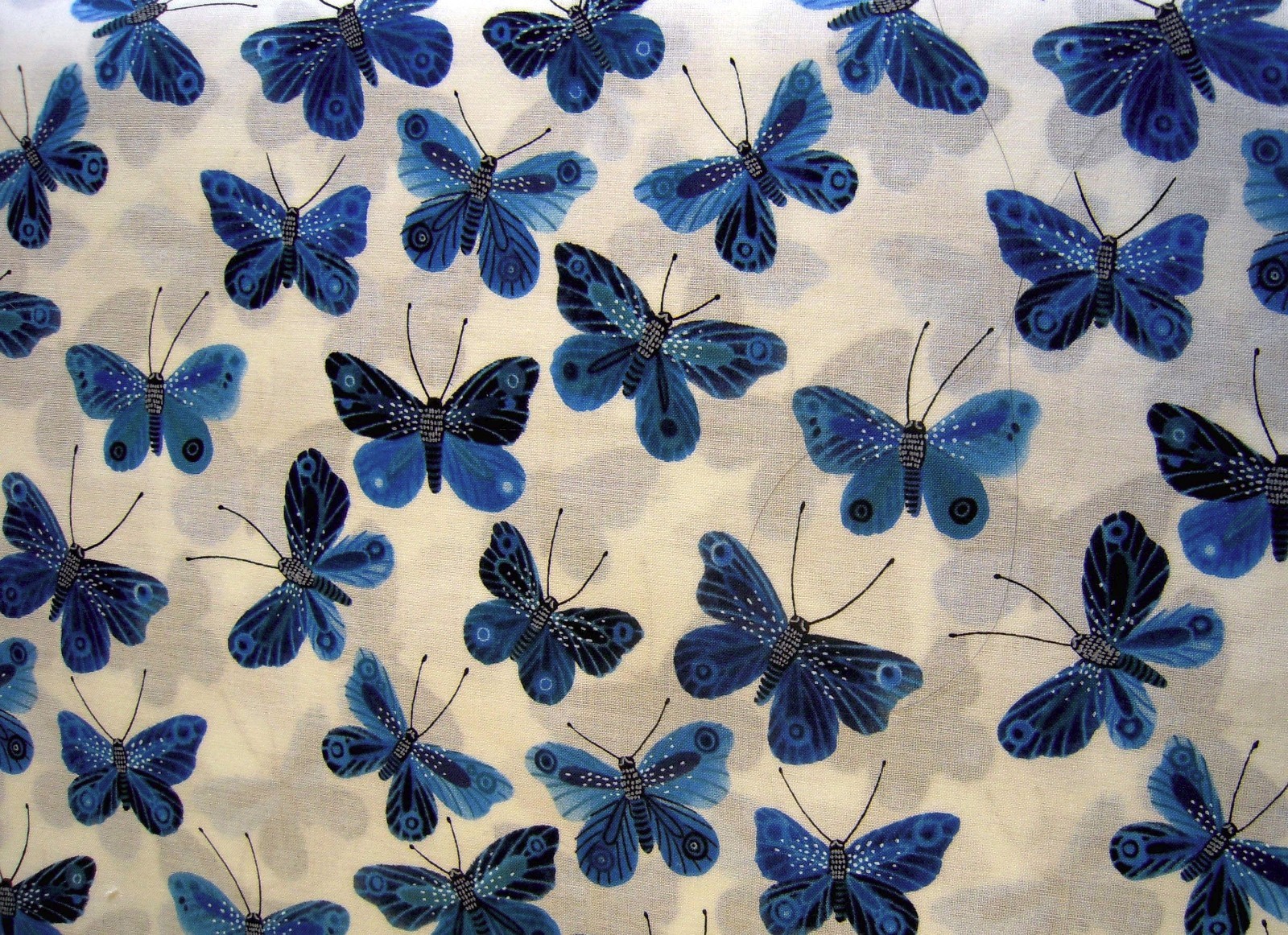 100% Organic Cotton Fabric Bunny hearts butterflies Mouse Quilt Cloud9 ...