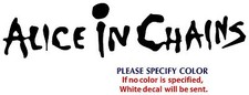 Alice in Chains Metal Graphic Die Cut decal sticker Car Truck Boat Window 7"