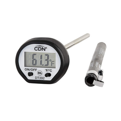 CDN ProAccurate  Digital Thermometer with White Display - 5'' Stem 