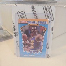 Fleer 1990-91 All-Stars Karl Malone #7 Utah Jazz Basketball Card