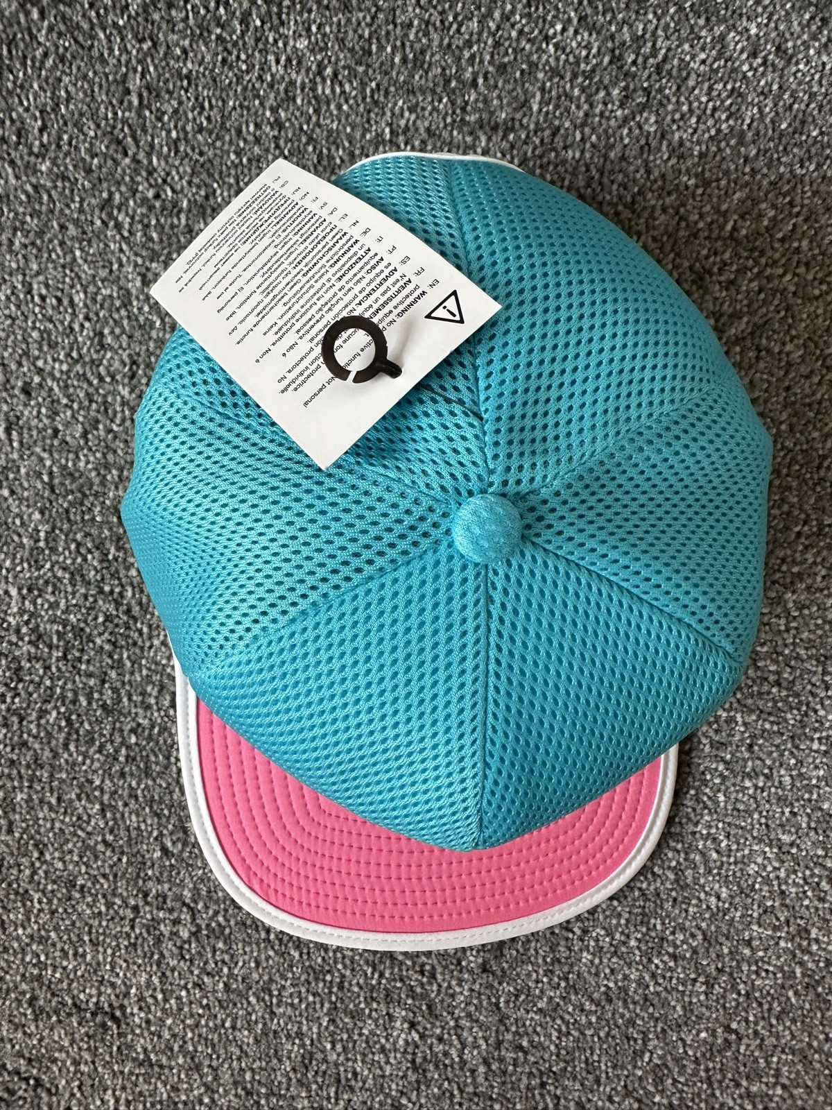 Nike Dri-Fit Pro Cap Trail Running Adult Adjustable Snapback Hat Blue/Pink BNWT image 7