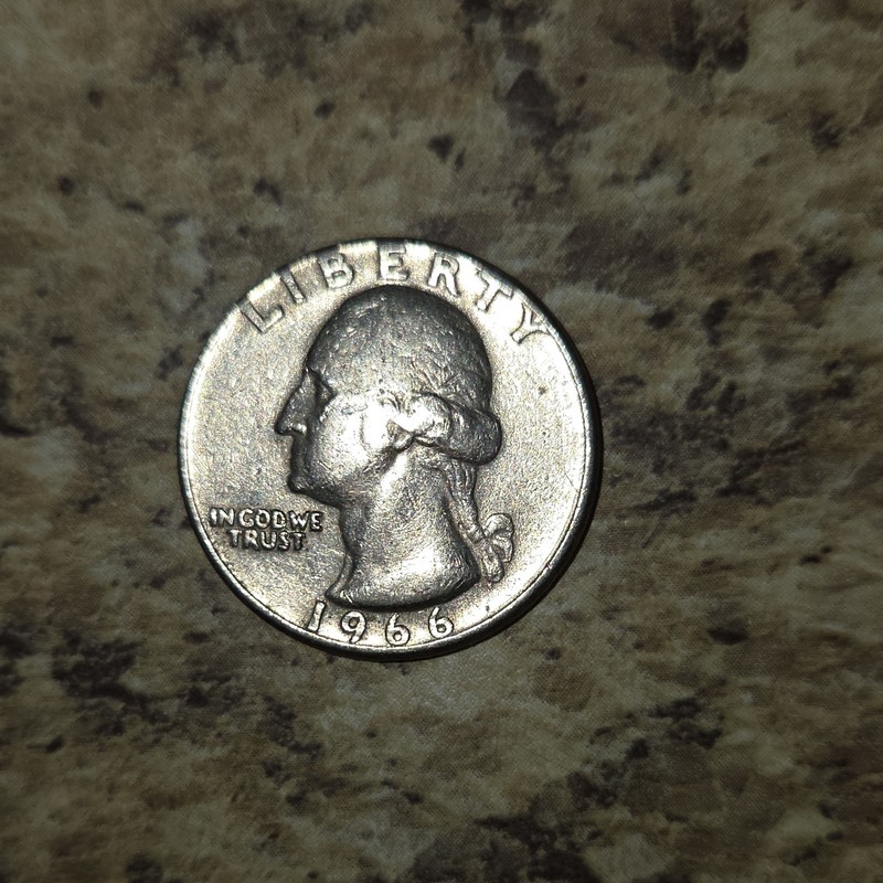 1966 Washington Quarter (NO MINT MARK ERROR) 25C  Business Strike 