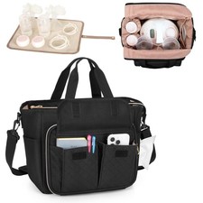 Breast Pump Bag Compatible with Spectra S1 and S2 with a Waterproof Mat, Pump...