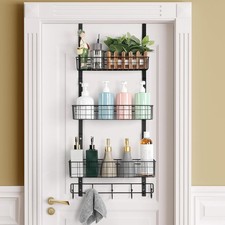 Over the Door Pantry Organizer 3 Tier Hanging Basket Back Door Storage Rack