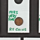 1918S   VERY FINE   LINCOLN CENT   VERY FINE  1918S /  RS COINS #18C  FREE SHIP