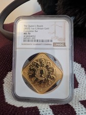 Ms70 Queens Beasts Completer 1oz NGC MS70 Fine Gold 4586.70 per troy oz
