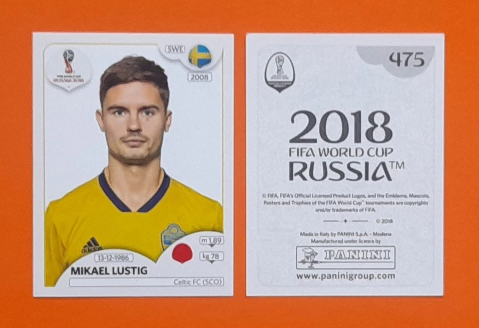 Panini , FIFA WORLDCUP RUSSIA 2018 , 20 aus Liste auswählen - Bild 1 von 1