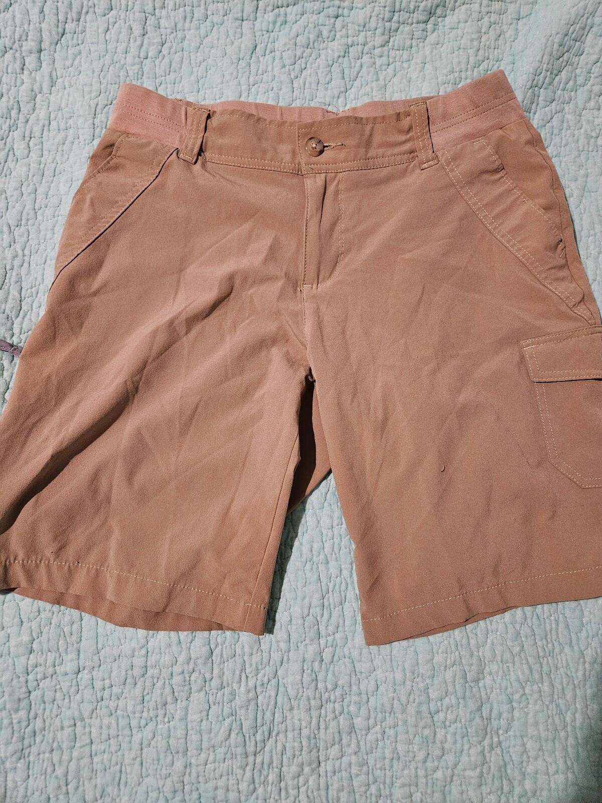 Lee womens size 10 cargo shorts tan