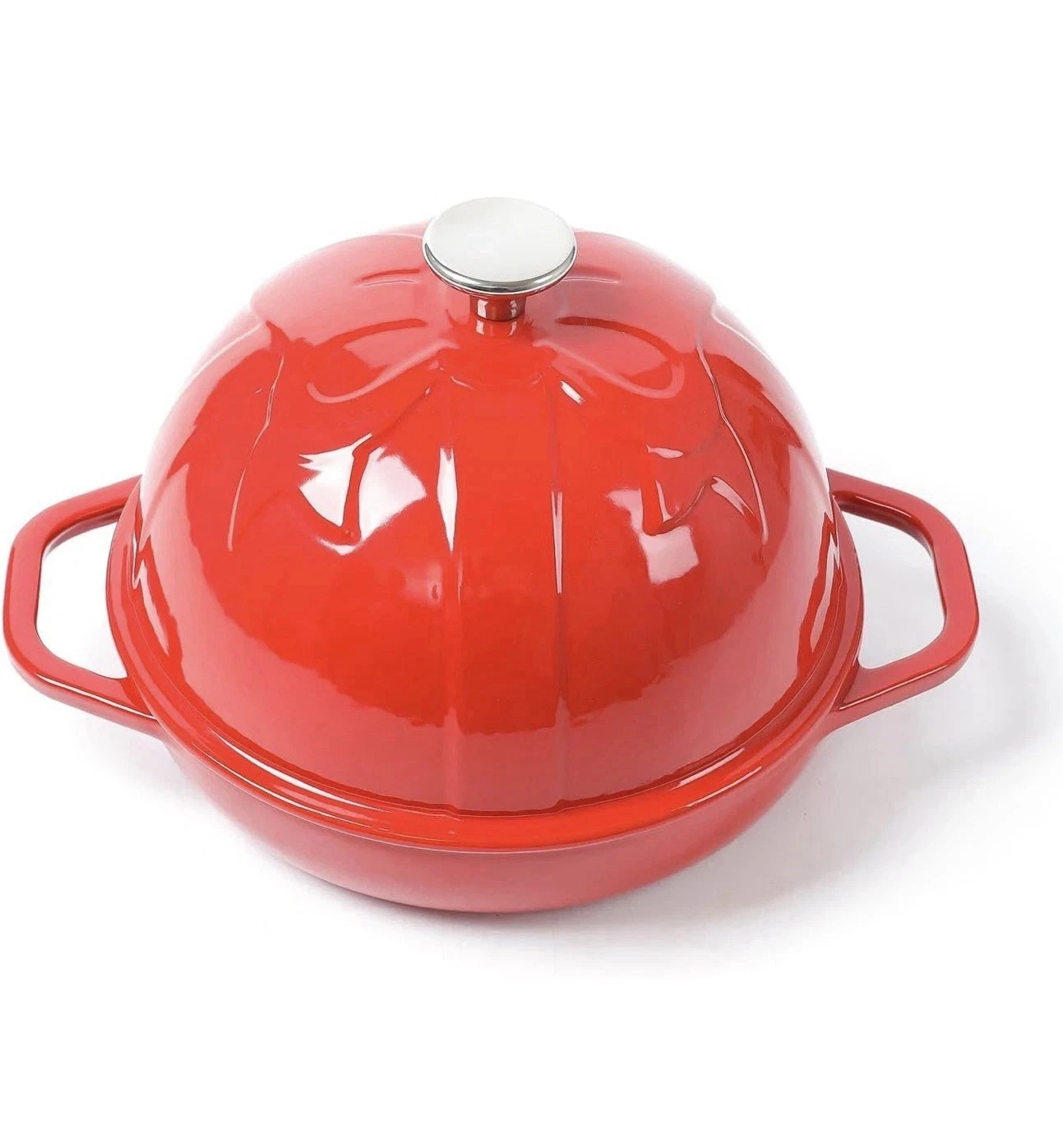 Cast Iron Bread Cloche, Dia. 7.8inch/20cm, 0.95qt, Sourdough Baking Pan Enameled