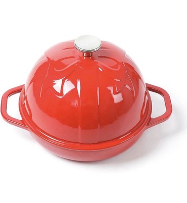 Cast Iron Bread Cloche, Dia. 7.8inch/20cm, 0.95qt, Sourdough Baking Pan Enameled
