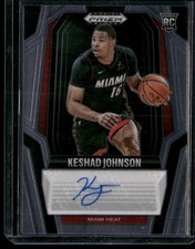 2024-25 Panini Prizm Black #RS-KES Keshad Johnson Rookie Signatures