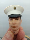 VINTAGE GI JOE 196 DRESS PARADE UNIFORM PART:OVERSIZED SOFT WHITE GARRISON CAP