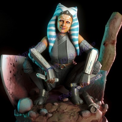 Ahsoka Tano 1/8 3D Printing Model Kit Unpainted Unassembled GK Squat 001