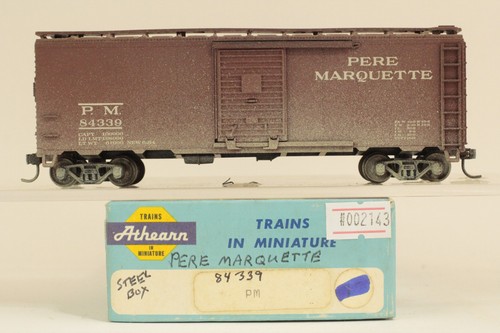 Coche de carga de acero Athearn escala HO Pere Marquette PM #84339 | Condition: Used