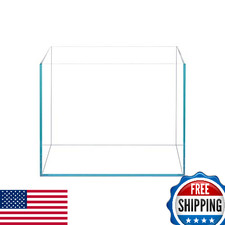 Rimless Low Iron 2.1 Gal Glass Aquarium Tank 7.8" L x 7.8" W x 7.8" H