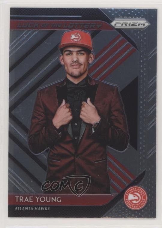 2018-19 Panini Prizm Luck of the Lottery Trae Young #5 Rookie RC tt7