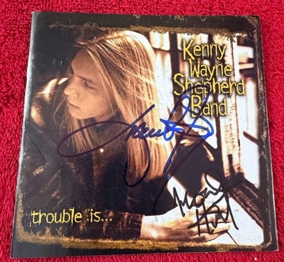 Kenny Wayne Shepherd Noah Hunt Signed Autographed Trouble Is CD booklet