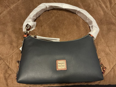 Dooney & Bourke Small Pebble Hobo - Navy/Brown