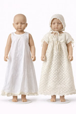 Vintage Crocheted Girls Baptism Gown Handmade  Free Shipping